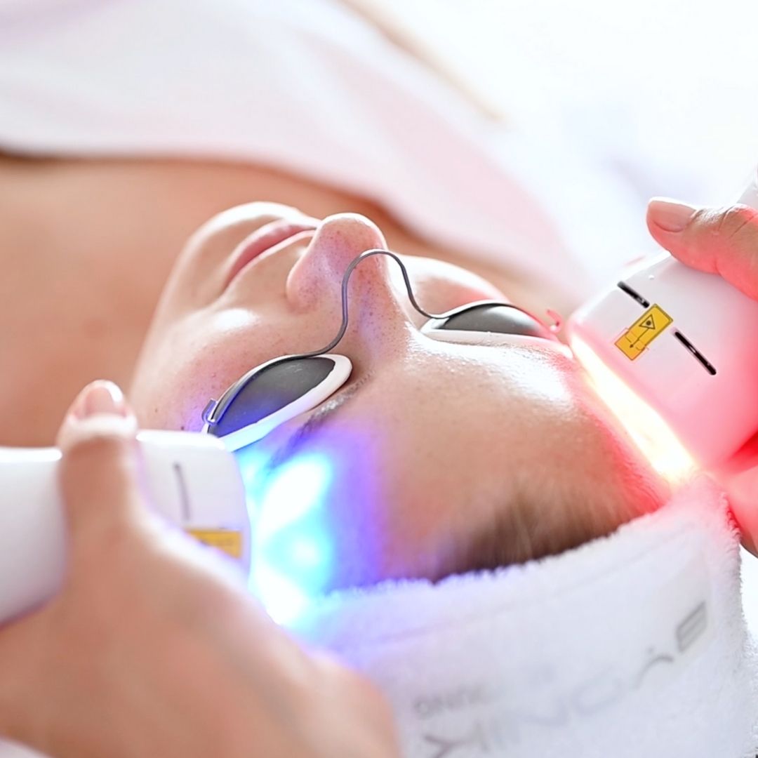 Blauer Laser